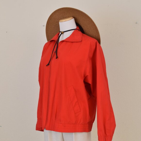 Vintage 90s Koret Francisca Lightweight Cotton/Poly‎ Full-Zip Jacket | size M - Picture 12 of 14